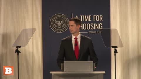 LIVE: Sen. Tom Cotton delivering remarks at the Reagan Library...