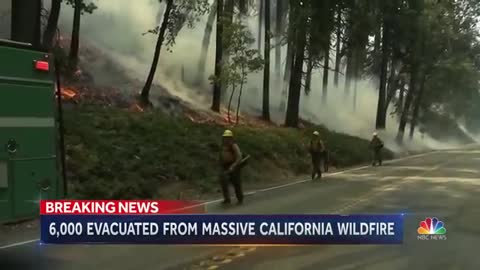 Wildfire Explodes Near Yosemite National Park