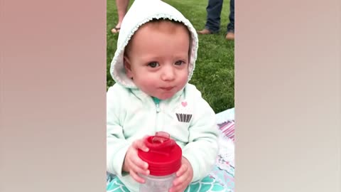 Funny Babies Playing With Water Baby Outdoor Videos