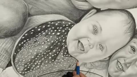 My graphite pencil portrait drawing ❤️🙏❤️