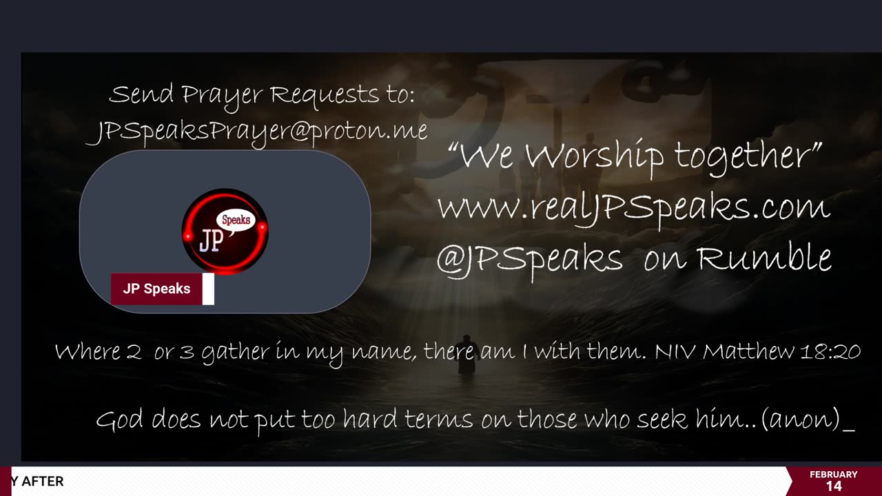 We Worship Together /w JP Speaks 02/14/2024