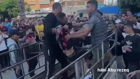 Hamas opened fire on them to stop their attempt. They want human shields to protect them.