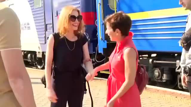 American actress Jessica Chastain arrived in Kyiv