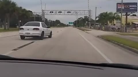 Driver Swerving Through Road Asleep