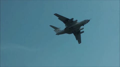 Russian A-50 Radar Tracking Aircraft Over Machulishchy.