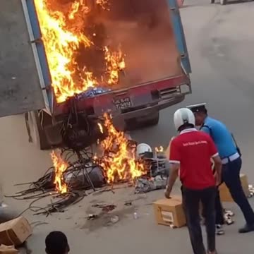 Rescue fox control over the fire
