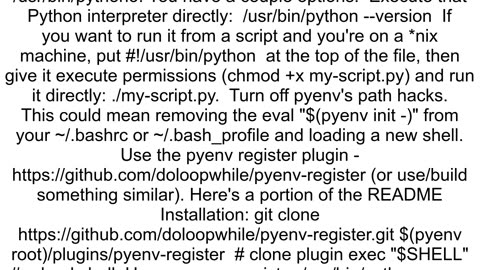 how do i go back to my system python using pyenv in Ubuntu