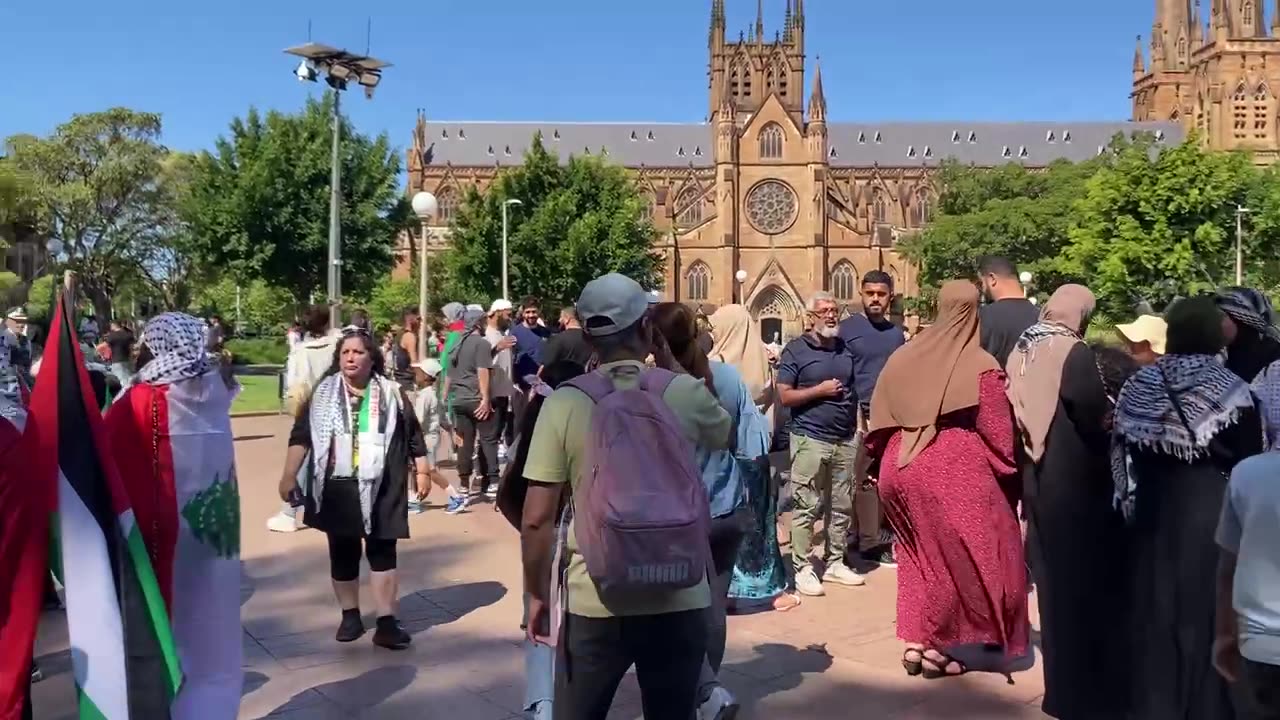 Pro Palestine rally in Sydney Australia