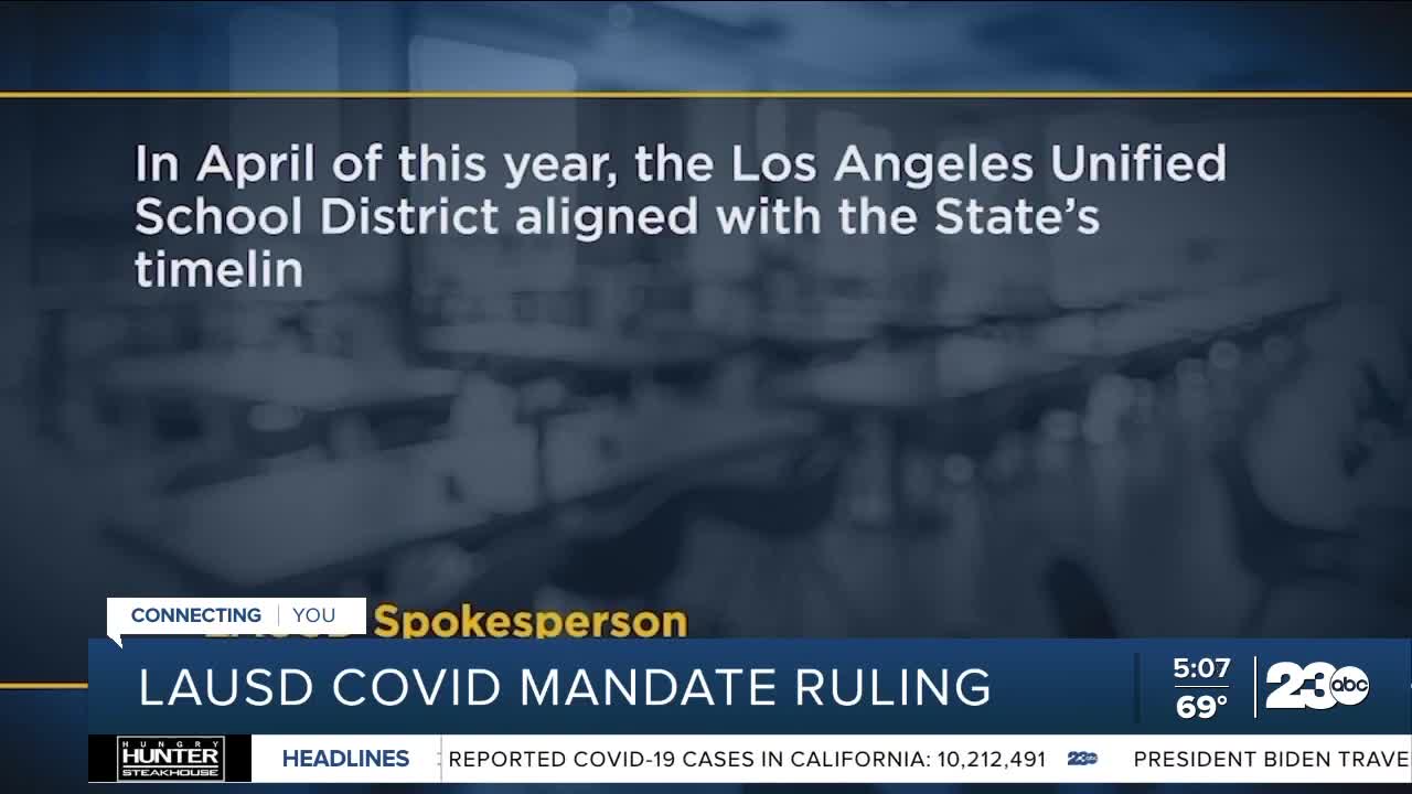 Superior Court judge rules against LAUSD's COVID vaccine requirement