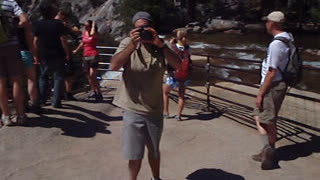 Top of Nevada Falls in Yosemite