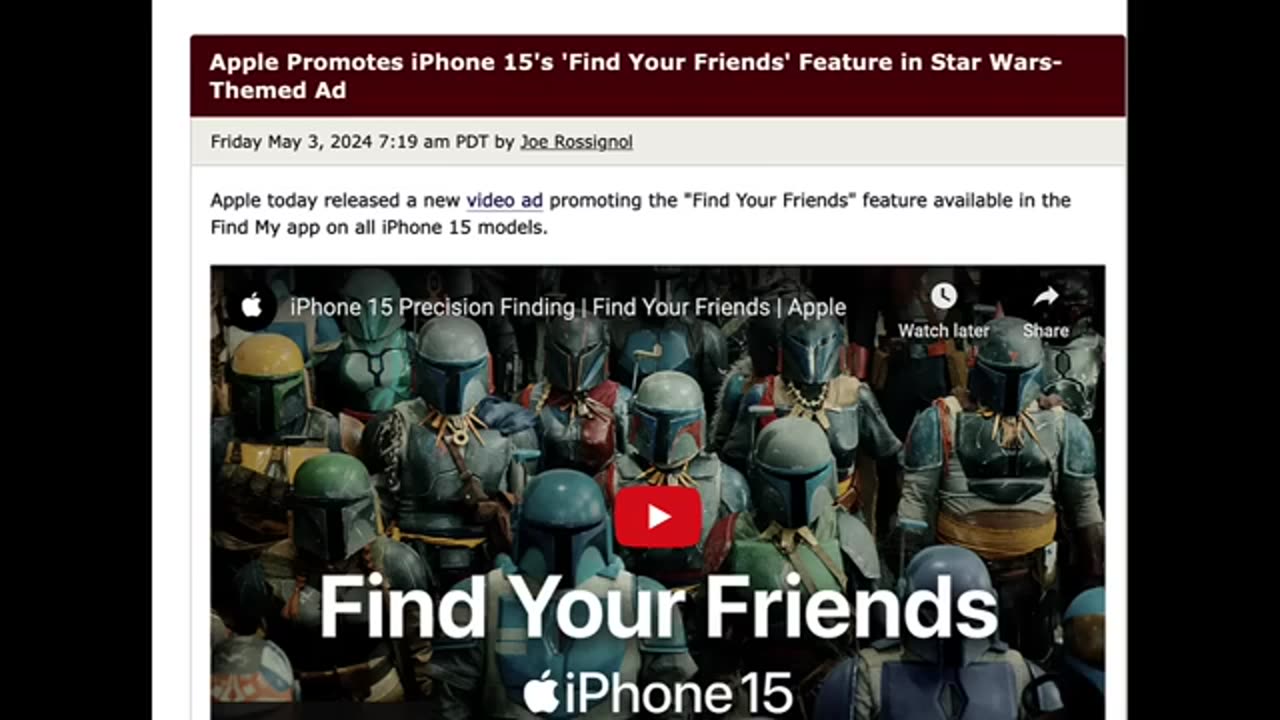 PAY ATTENTION TO THIS- STAR WARS THEMED APPLE AD SHOWS US HOW EASY IT IS TO MIND CONTROL SHEEPLE-