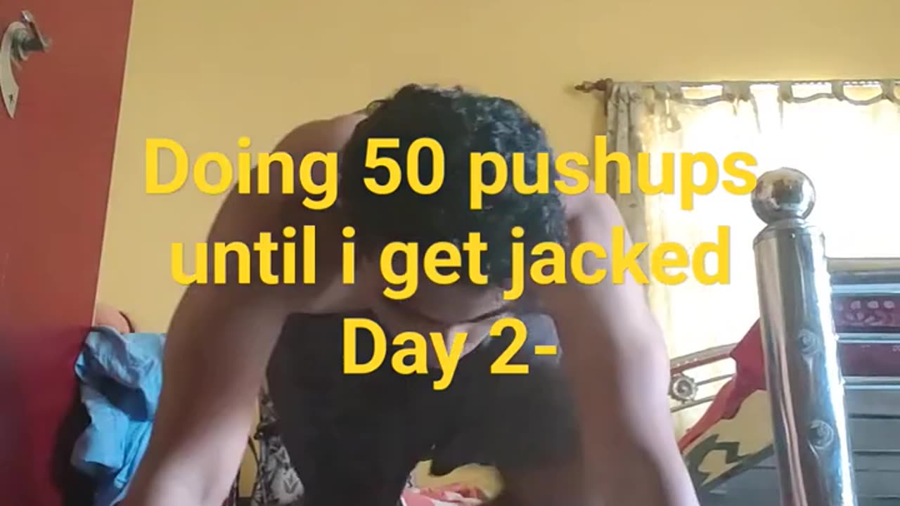 Day 1 of doing 50pushups until I get jacked and strong