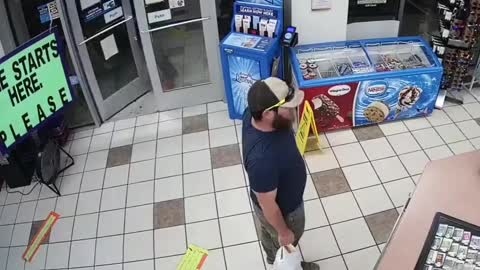 FOILED robbery by brave veteran marine.