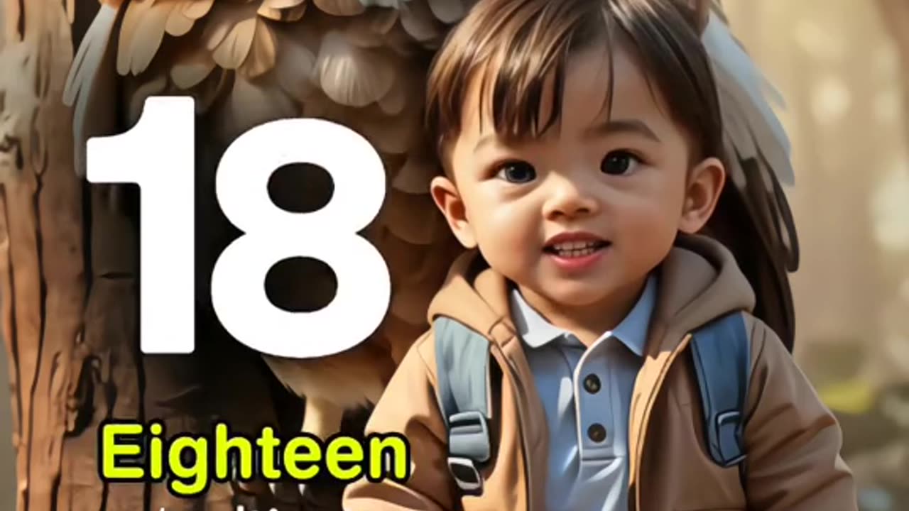 123 counting numbers kids learning video animtion