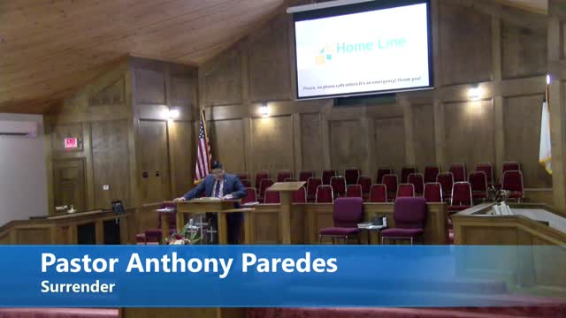 Pastor Anthony Paredes \\"Surrender