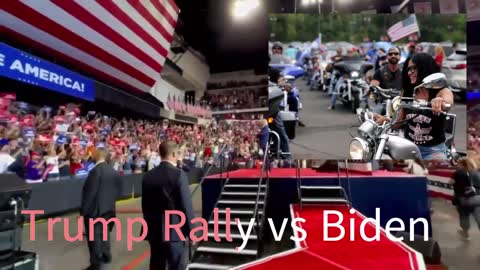 Trump Rally vs. Biden Rally