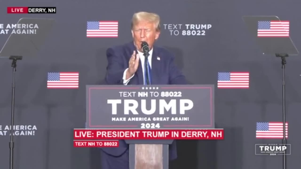 President Trump speaks in Derry, New Hampshire - October 23, 2023