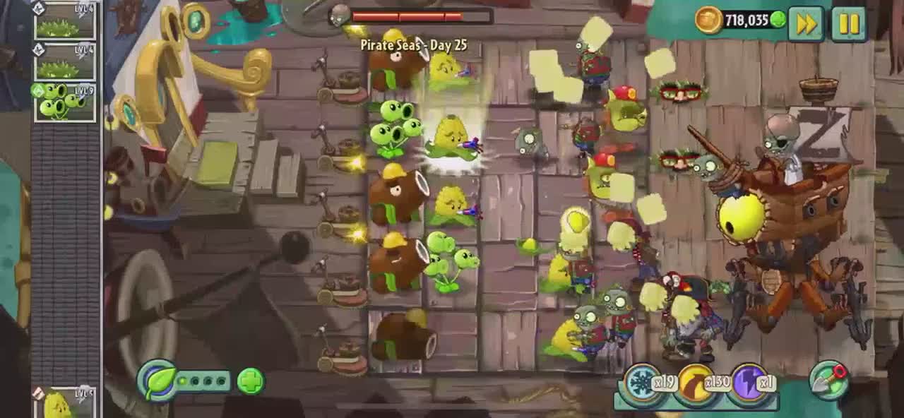 Plants vs Zombies 2 Pirate Seas - Day 25