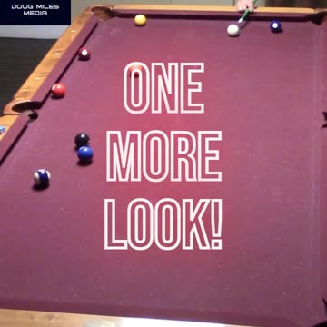 2 BALL SIDE RAIL BANK INTO THE CORNER POCKET!