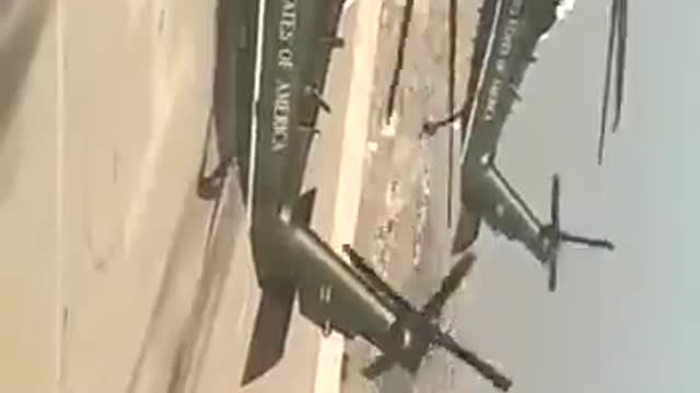 US Marine One running preparatory drills in Bethlehem ahead of Biden's visit to Israel