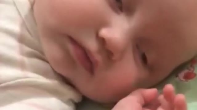 cute funny baby sleeping