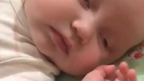 cute funny baby sleeping