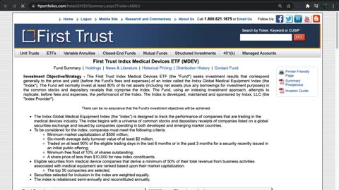 MDEV ETF Introduction (Medical Device)