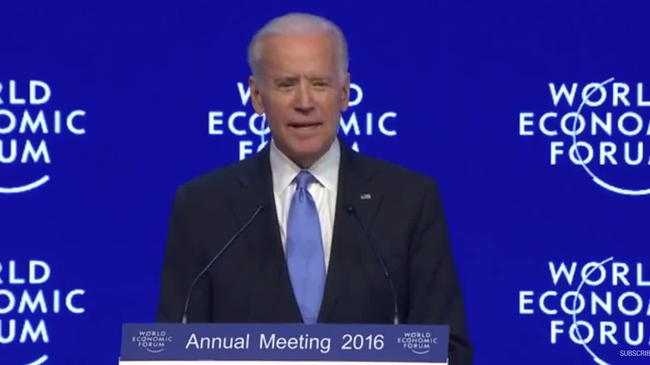 VP Joe Biden the WEF shill (Davos 2016 speech)