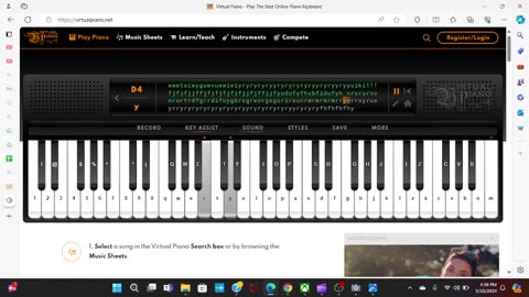 piano song