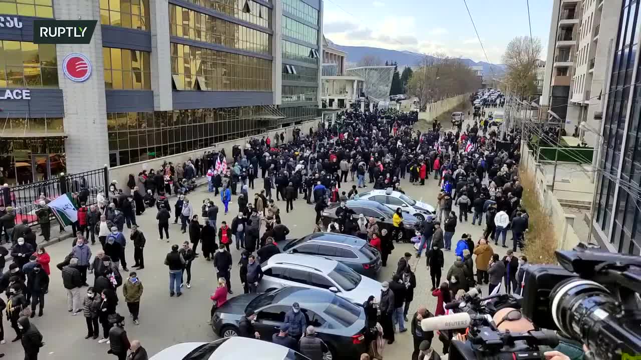 LIVE: Saakashvili supporters rally outside Tbilisi city court - 29.11.2021