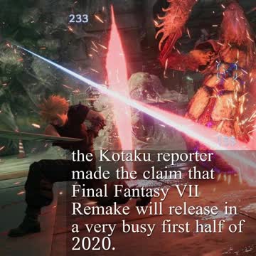 Final Fantasy VII Remake Reportedly Releasing Early 2020