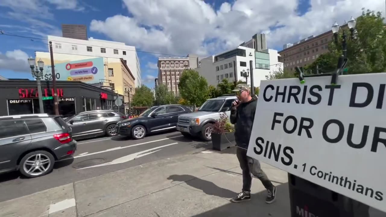 Fathers Day Street Preaching Down Town Portland Oregon 2024