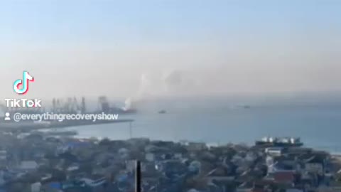 Russian landing ship explosion