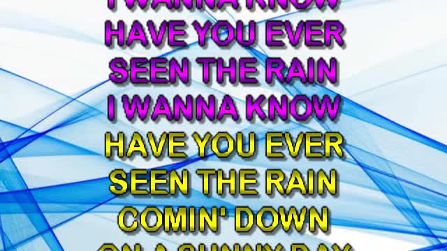kbkaraokeking have you ever seen the rain (creedence)