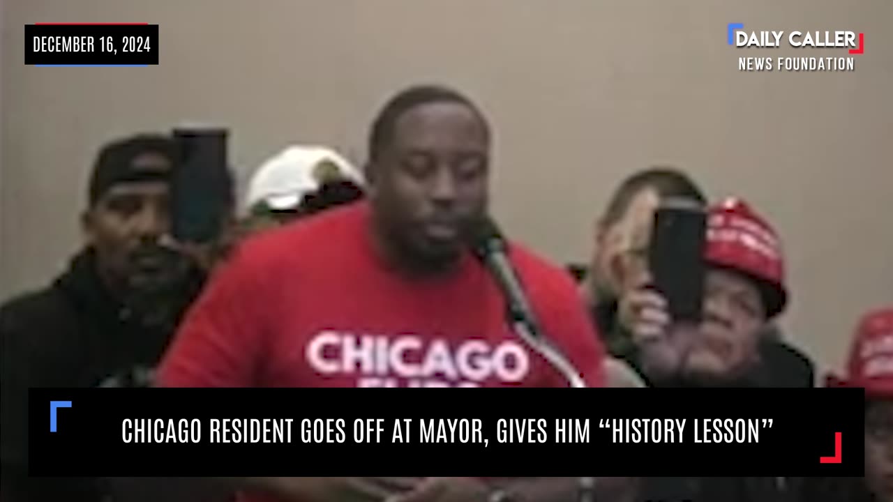 Chicago Resident Goes Off At Mayor, Gives Him "History Lesson"