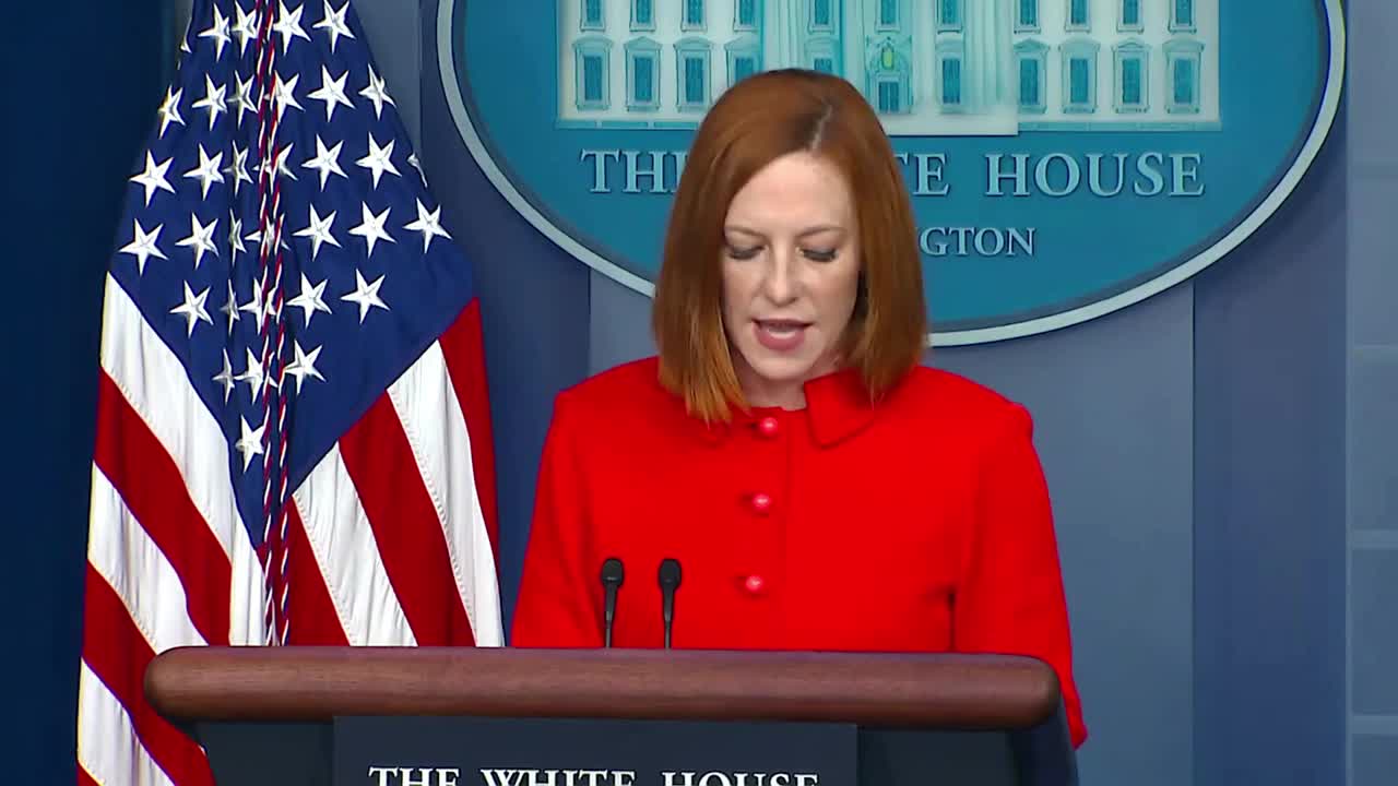 Psaki Invokes Trump ‘Fomenting Insurrection’ 5 TIMES in One Briefing