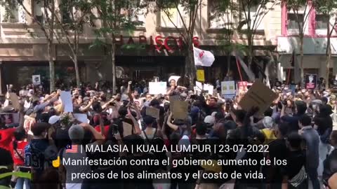 Manifestación contra el gobierno