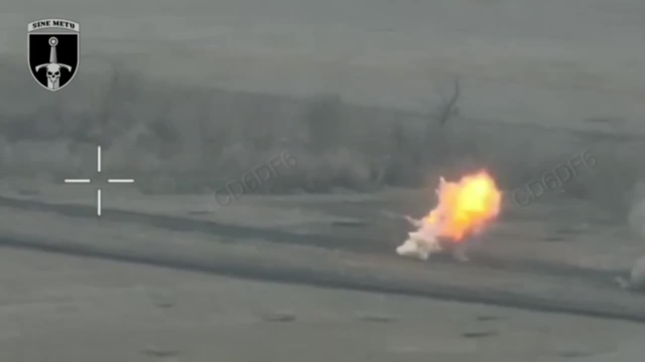 Ukrainian Leopard 2 Tank Fires a Round into Russian APC During Incredible Assault