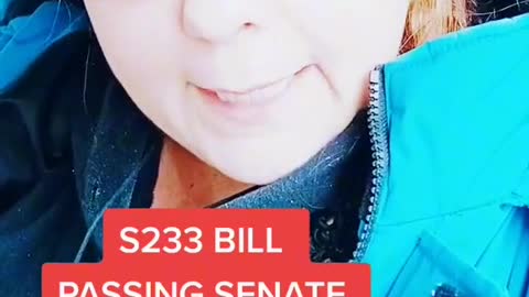 Bill S233 passing senate, no vaccination no CPP, welfare, etc.