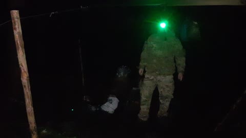 light test to see if i am shot under the tarp