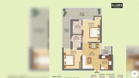 Gaur City 2/3 BHK Residential Apartments