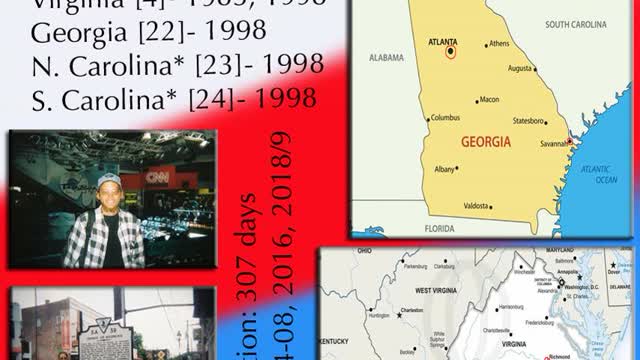 Geo-Jigsaw: #1 U.S. (4, 22-24) Virginia, Georgia, N. Carolina, S. Carolina