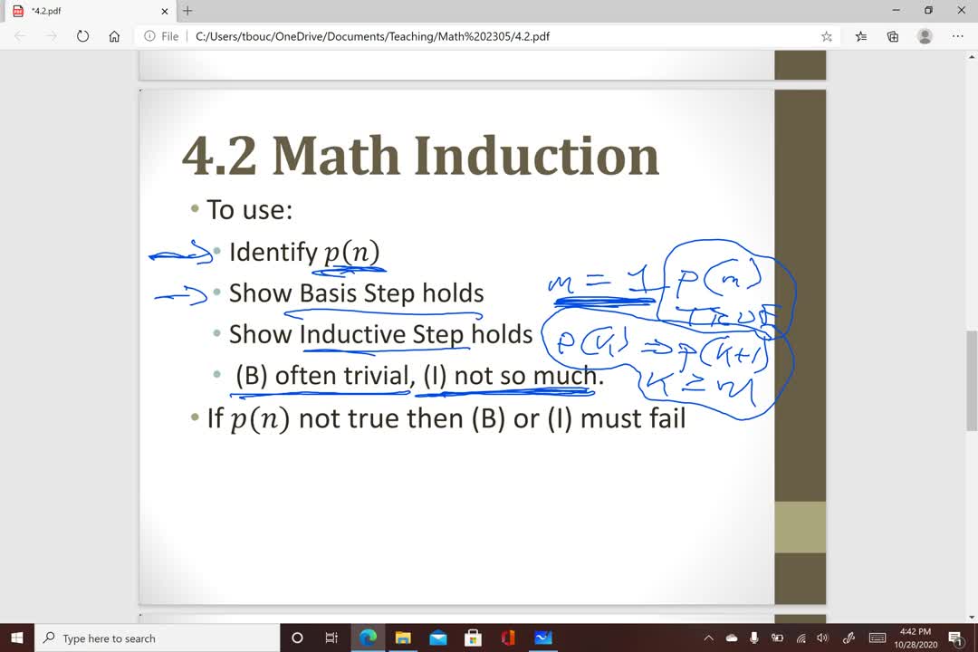 MATH 2305 Lecture 4.2