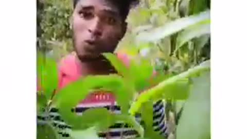 Funny man singing