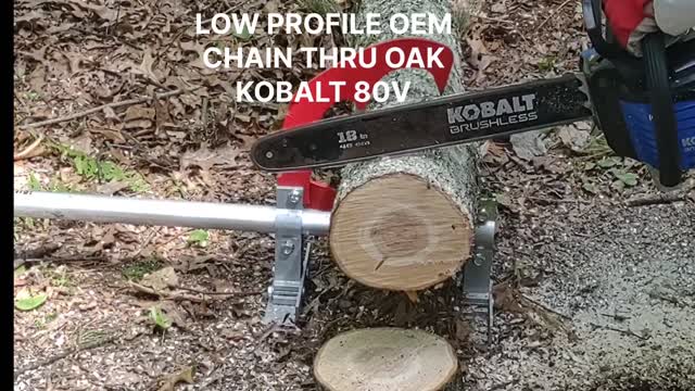 Full Chisel MPT Antol Chainsaw vs OEM on Oak Kobalt Battery