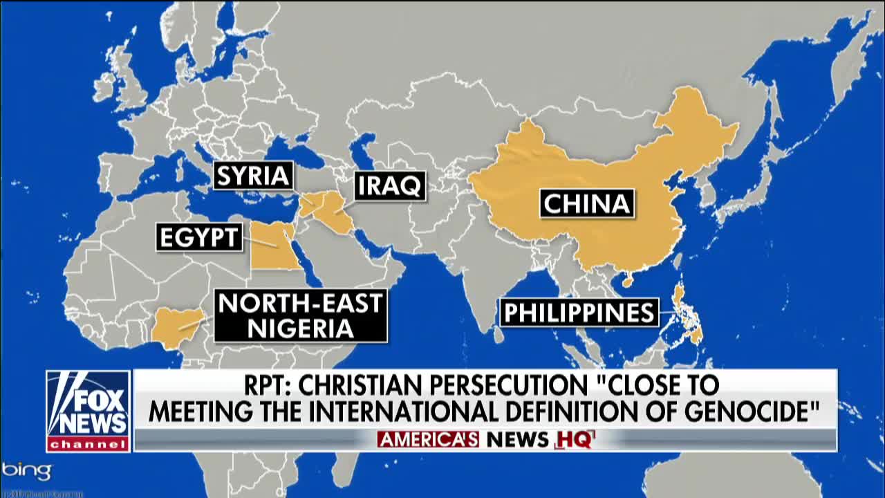 Christian persecution reaching genocidal levels in some countries
