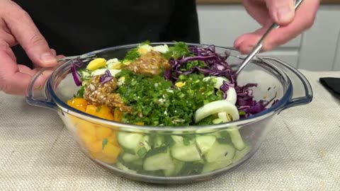 Eat this salad and lose weight!!! Light, summery, refreshing salad