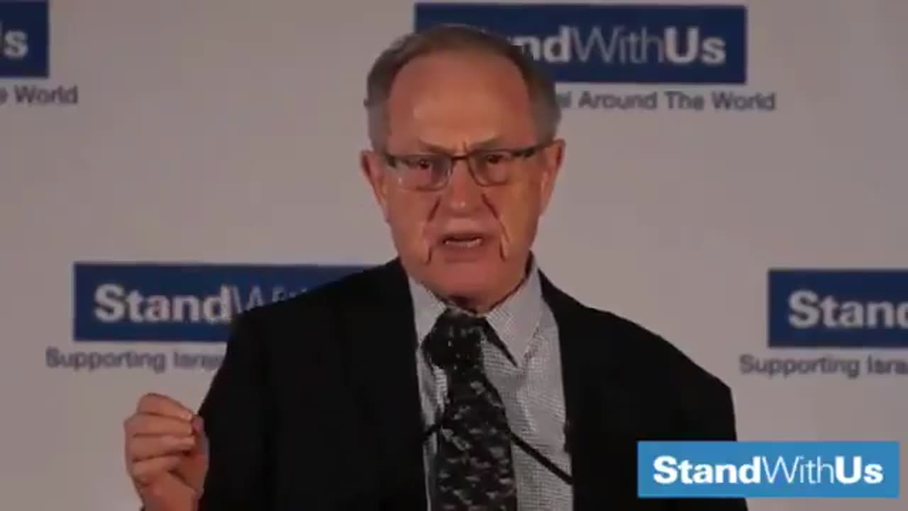 Alan Dershowitz showing his Khazarian Zionism