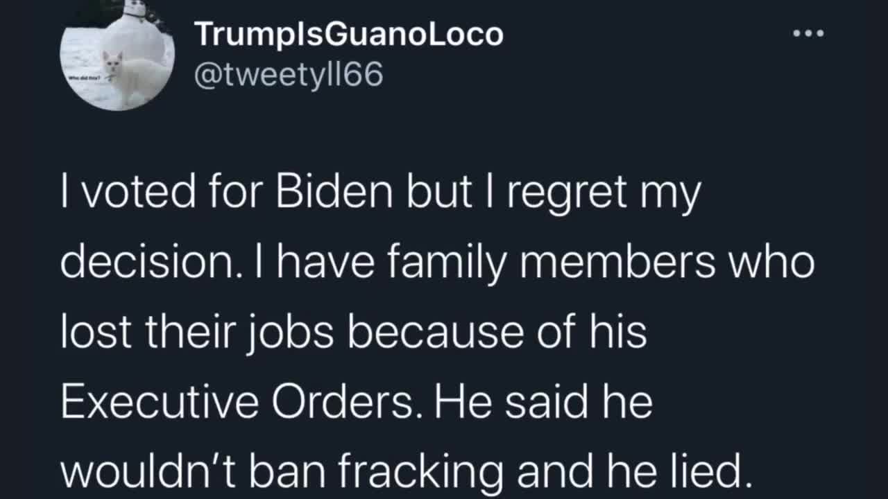 I regret voting for Biden