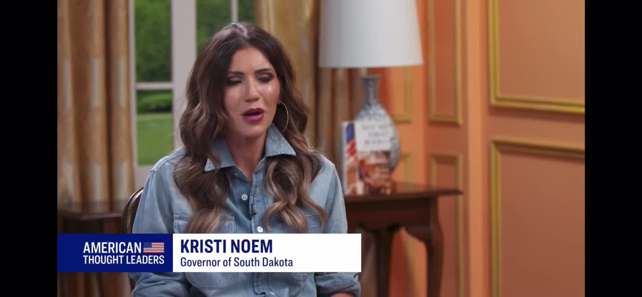 Gov. Kristi Noem - a Great American who has proven that following God and His principles work